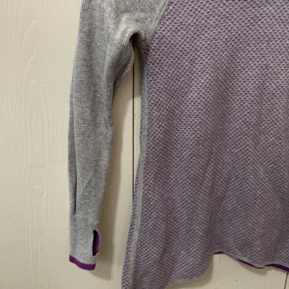 Ivivva Grey & Purple Lightweight Knit Sweater - Picture 4 of 7